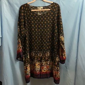 Risesun Bohemian Vintage PrintedEthnic Style Tunic